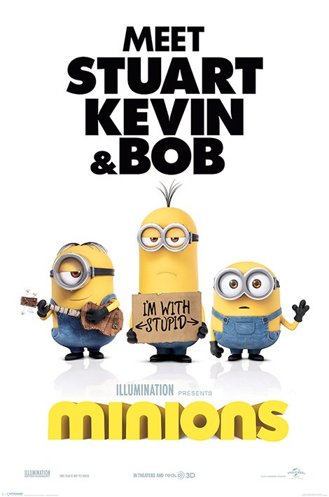 Minions (With Stupid) Poster