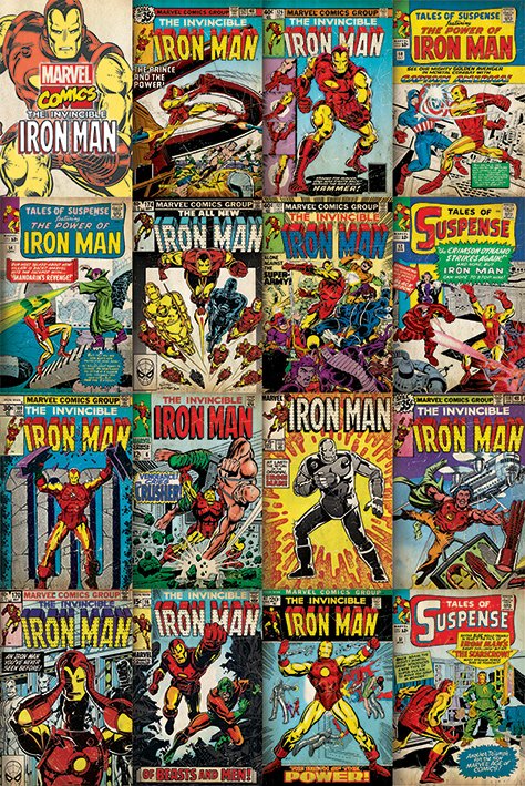 Iron Man (Marvel Covers) Poster