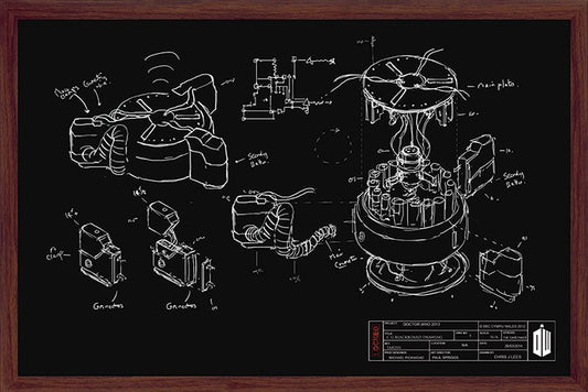 Doctor Who (Chalkboard Diagram) Poster