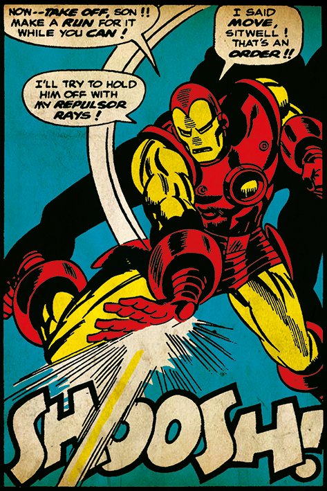 Marvel Iron Man (Swoosh) Poster