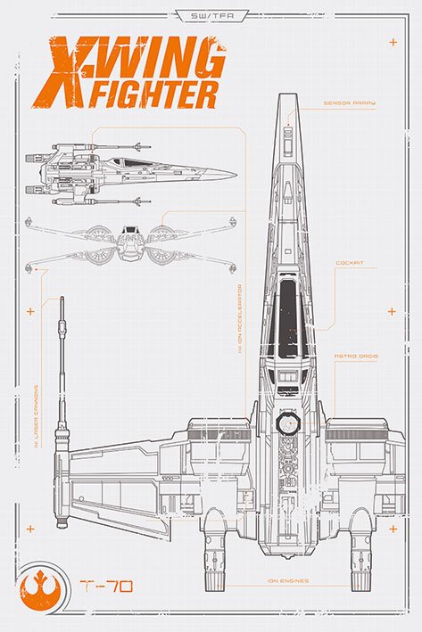 Star Wars VII (X-Wing) Poster