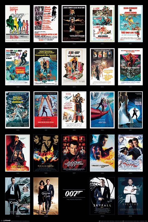 James Bond (Movie Posters) Poster