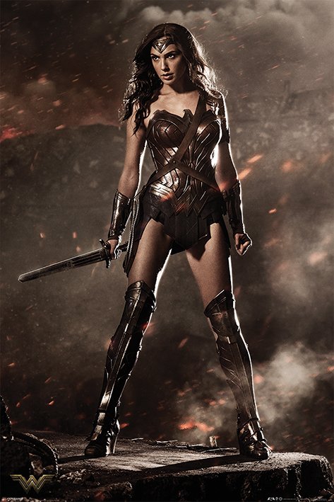 Batman v Superman (Wonder Woman) Poster