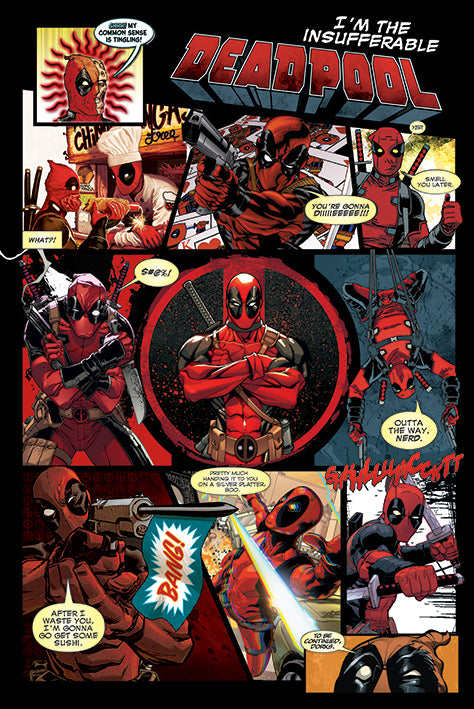 Marvel Deadpool (Panels) Poster