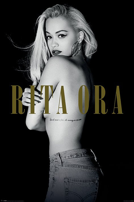Rita Ora (B/W) Poster