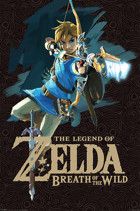 Zelda Breath Of The Wild (Cover Art) Poster