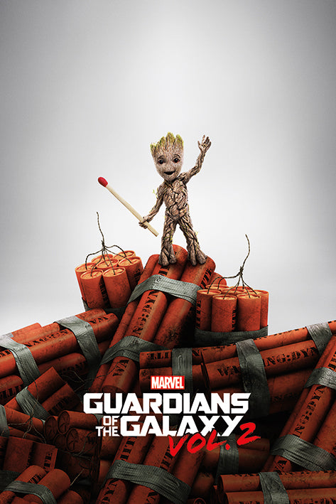 Guardians Of The Galaxy Vol 2 (Groot Dynamite) Poster