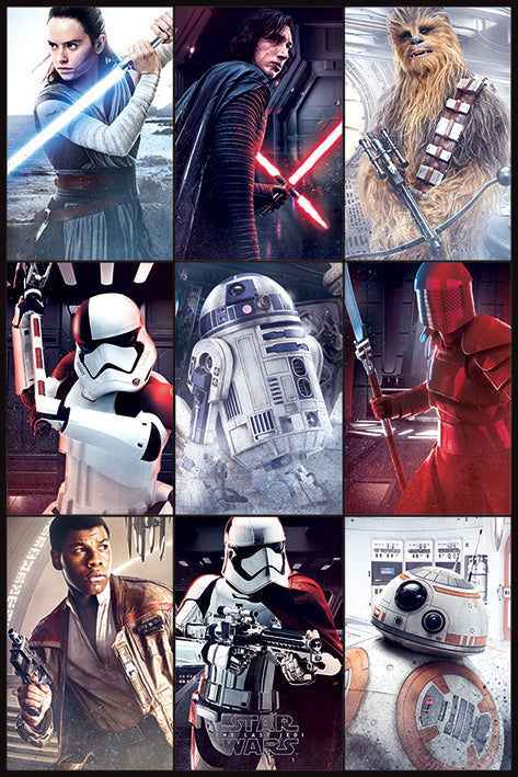 Star Wars Last Jedi (Characters) Poster