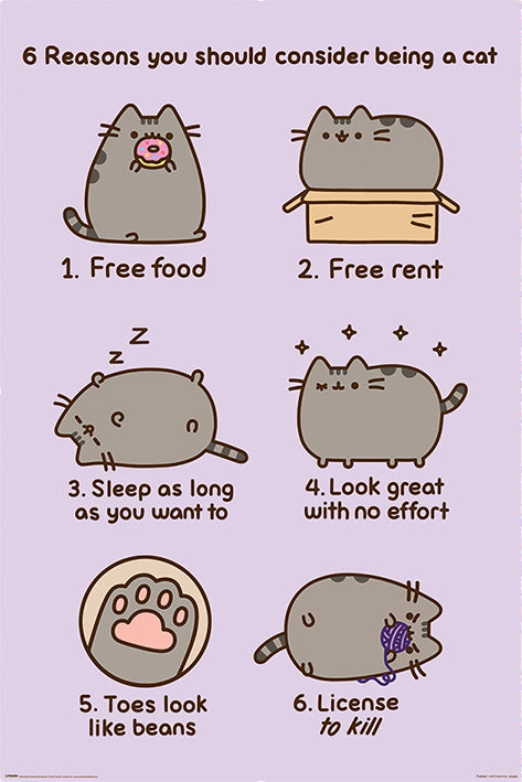 Pusheen (Reasons To Be A Cat) Poster