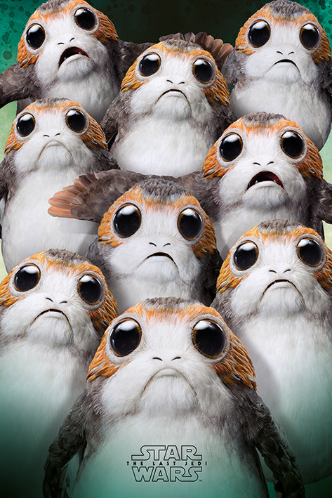 Star Wars Last Jedi (Many Porgs) Poster