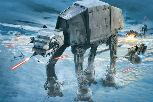 Star Wars (AT-AT Attack) Poster