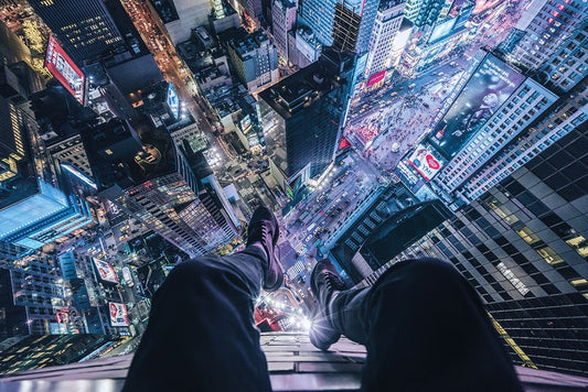 On The Edge Of Times Square Poster