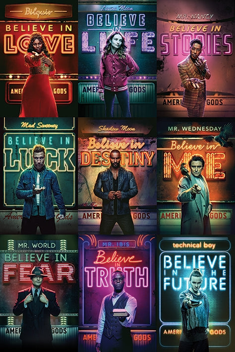 American Gods (Characters) Poster