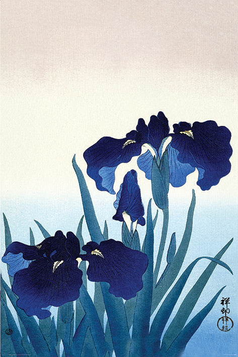 Ohara Koson (Iris Flowers) Poster