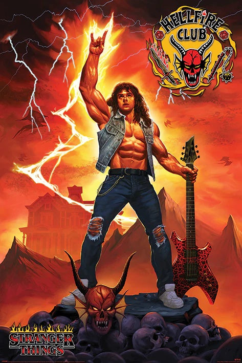 Stranger Things (Hellfire Club Rock God) Poster