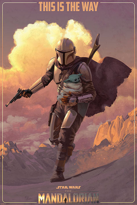Star Wars: The Mandalorian (On The Run) Poster