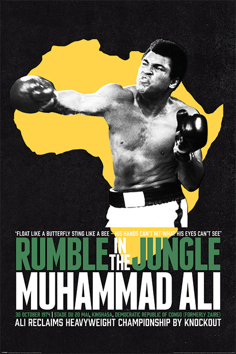 Muhammad Ali (Rumble In The Jungle) Poster
