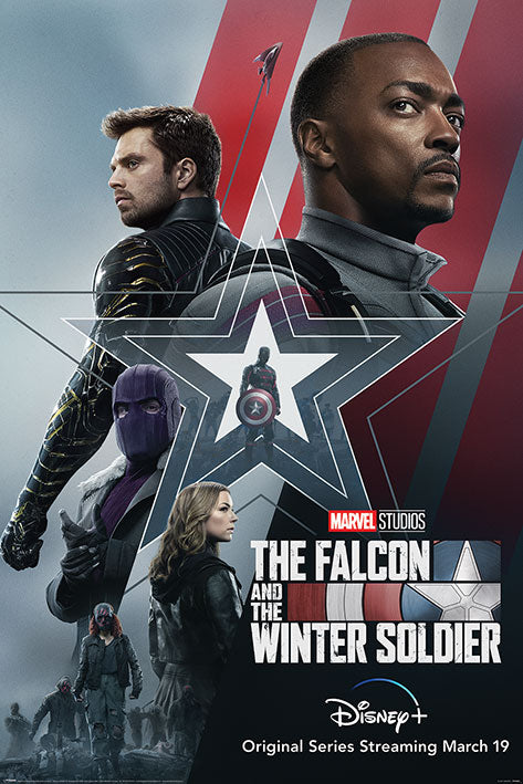Falcon and Winter Soldier (Stars and Stripes) Poster