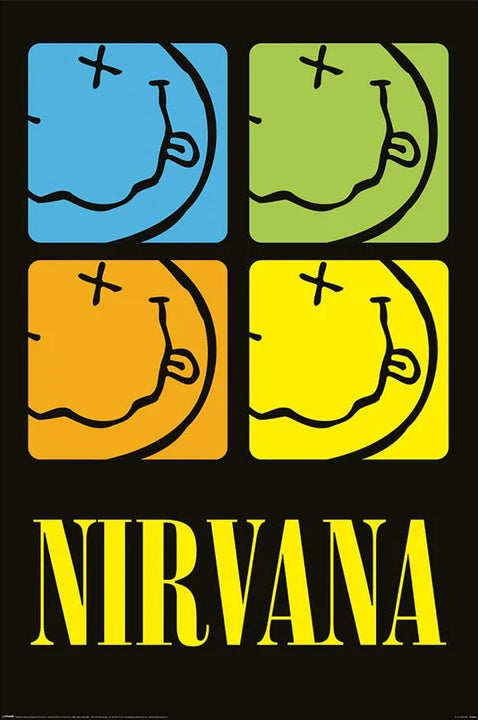 Nirvana (Smiley Squares) Poster