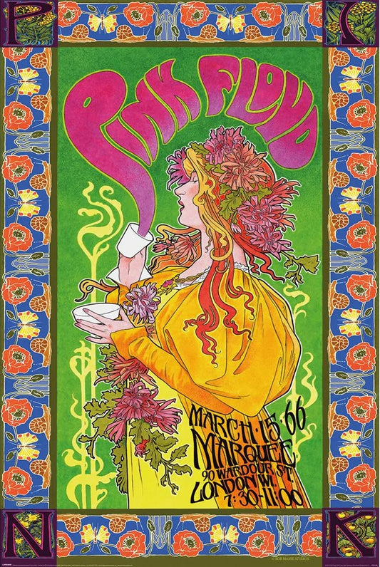 Pink Floyd (Marquee 1966) Poster