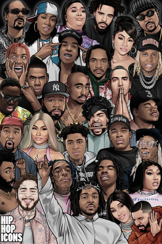 Hip Hop Icons Poster